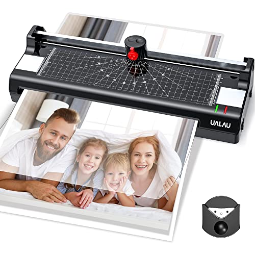 UALAU Plastificadora A3, 7 en 1 A3 A4 A5 A6 Laminador con Cortador de Papel, Redondeador de Esquina y 20 Bolsas de Laminación, Adecuado para la Escuela, Oficina, Hogar, Casa