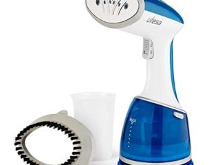 Ufesa GS1700 Plancha Vertical de Vapor, Viaje, 1700W, Depósito 220ml, Elimina Arrugas, Olores y Desinfecta, con Cepillo para Tejidos Gruesos, Listo en 40s, Autoapagado