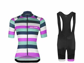 UGLY FROG Kit de Manga Corta Jersey de Ciclo Bici del Camino para Mujer, Conjunto Ropa Al Aire Libre Transpiración para La Bicicleta