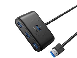 UGREEN Hub USB 3.0 4 Puertos 5Gbps con Cable de 1 Metro, Compatible con PC, PS5, Raspberry pi 4, Xbox X/S, PS4, Macbook Pro Air, Disco Duro Externo, Lector de Tarjetas, Móviles y Windows Surface