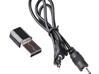 UKCOCO Receptor Bluetooth USB Receptor de Audio Inalámbrico Adaptador Bluetooth 3.5mm Aux Salida para Altavoces de Altavoces Estéreo Caseros (Negro)