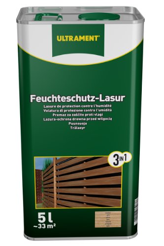 Ultrament 68248950195208 - Barniz de protección total 3 en 1 para madera de nogal (5 L)