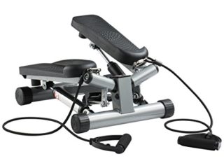 Ultrasport Máquina de step Swing Stepper con cintas de entrenamiento / aparato de entrenamiento Stepper con consola inalámbrica – stepper Up-Down para principiantes y usuarios avanzados, step pequeño