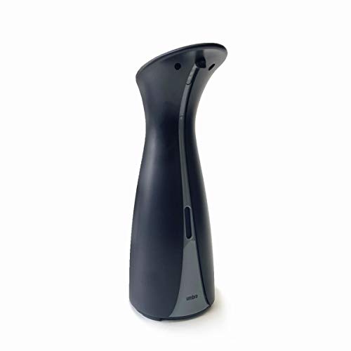Umbra Otto Dispensador 250ml automático para jabón y desinfectante de manos, Negro/Gris carbón