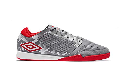 Umbro CHALEIRA Pro, Zapatillas de fútbol Sala Hombre, Gris (Gray Flannel/Goji Berry Gz8), 42.5