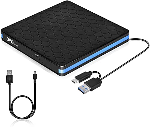 Unidad de CD, CD ROM externa, grabadora de CD, DVD, unidad óptica para ordenador portátil, lector de disco USB, compatible con ordenador portátil, ordenador de sobremesa, Windows, Linux OS Apple Mac