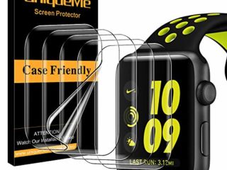 UniqueMe [5 Pack] Protector de Pantalla Compatible con Apple Watch Series 6/ Apple Watch SE 40mm,TPU Film HD Flexible Protector,Sin Burbujas