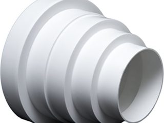 Universal - Reductor para sistemas de ventilación Diámetro 80 - 150 mm. Reductor del conector Reducción tubo diámetro 80 100 120 125 150 mm. Transición ventilación Tubo Redondo Canal. rdrc.