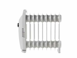 UNIVERSALBLUE | Calefactor Mini de Aceite | Radiador 1000W | Color Blanco | 9 Elementos Calefactores | Silencioso | Sistema de Seguridad | Termostato Ajustable