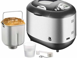 Unold Backmeister Onyx Panificadora 8695, 750-1000 gr, Acero Inoxidable, 600 W, 1 Kilogram, Gris Apagado y Negro
