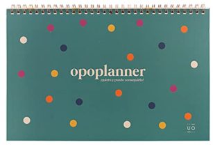 UO Organizador Semanal Planificador Opositores Oposiciones. Días sin numerar, 60 páginas, papel de calidad 90gr, 30x24