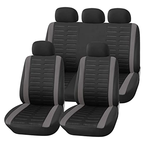 Upgrade4cars Fundas Asientos Coche Universales para Delanteros y Traseros | Funda para Asiento Coches | Accesorios Interior Universal