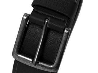 Urban Classics Cinturón de imitación de Piel, Negro, L Unisex Adulto