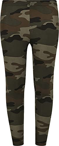 Urban Classics Girls Camo Leggings, Camuflaje, 122 cm-128 cm para Niñas