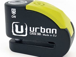 Urban security ur10 Candado Antirrobo Moto Disco Alarma 120db, Avisador, A+, Doble Cierre ø10, homologado SRA