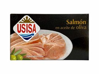 USISA - Conserva de pescado | Salmón en Aceite de Oliva - 6 latas x 85gr