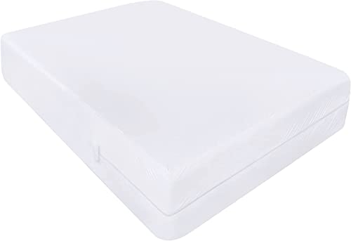Utopia Bedding Impermeable Funda De Colchón 150 x 200 x 30 cm con Cremallera, Protector De Colchón a Prueba De Chinches Y Ácaros