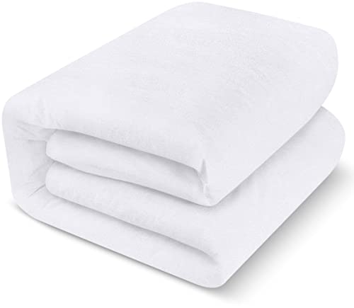 Utopia Bedding Impermeable Protector De Colchón 150 x 200 cm, Premium Funda De Colchón De Rizo 200 gsm, Transpirable, Elástico En Todo El Contorno