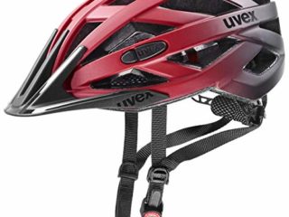 uvex i-Vo CC Casco de Bicicleta, Adultos Unisex, Red Black, 56-60 cm