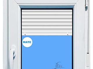 (V52M) VENTANA PVC BLANCA 800x1155 CON PERSIANA OSCILOBATIENTE DERECHA VIDRIO MATE CLIMALIT