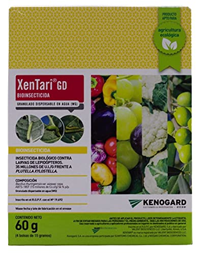 VALENT Bioinsecticida Bacillus thuringiensis 60 Gramos (4 x 15 Gramos)