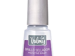 Valmy Brillo Sellador de Esmalte de Uñas para Prolongar la Duración de la Manicura y Pedicura, 14 ml
