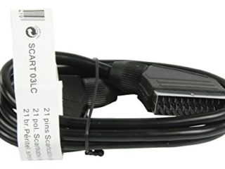 Valueline SCART, 1.50m cable EUROCONECTOR 1,5 m SCART (21-pin) Negro - Cables EUROCONECTORES (1.50m, 1,5 m, SCART (21-pin), SCART (21-pin), Macho, Macho, Negro)
