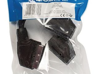 Valueline SCART/2x SCART, 0.2m cable EUROCONECTOR 0,2 m SCART (21-pin) 2 x SCART (21-pin) Negro - Cables EUROCONECTORES (0.2m, 0,2 m, SCART (21-pin), 2 x SCART (21-pin), Macho, Hembra, Negro)