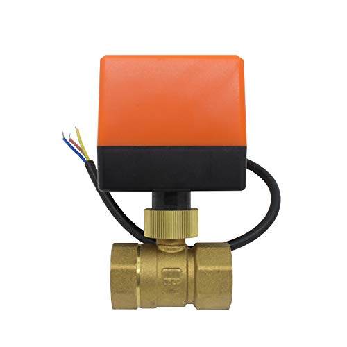 Valvula motorizada 2 vias electrovalvula motorizada 220v normalmente cerrado 1/2 3/4 1 1-1/4 1-1/2 2 pulgada (3/4 pulgada DN20)