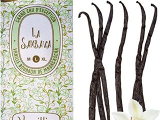 VANILLIA • 6 Vainas de Vainilla Bourbon de Madagascar • Talla L (14-16cm) • Vainilla "GRAND CRU" • Lo mejor de la cosecha • Bolsa ZIP