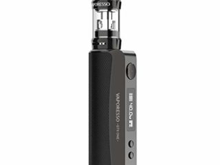 Vaporesso Original GTX One Kit 40W VW (Negro), con 2ml de flujo de aire ajustable GTX 18 Tanque 2000mAh Batería 2A Tipo C de carga, Cigarrillo electrónico VS Drag X, Sin Nicotina