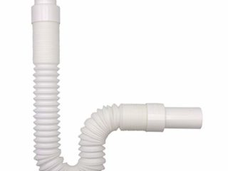 VARIOSAN Manguera de drenaje flexible 13972, 1 1/4" x 32 mm, sifón/trampa de olor para lavabo, extensible de 320-880 mm