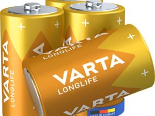 Varta Longlife Pilas Alcalinas D/ Mono/ LR20, Pack X4, Amarillo