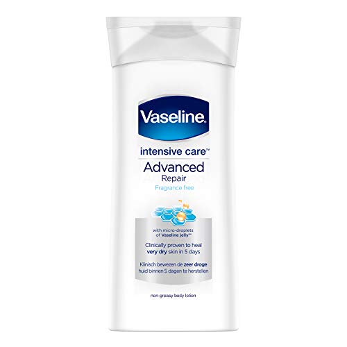 Vaseline Locion Corporal Advanced Repair no Tiene Fragancia, 400 Mililitros