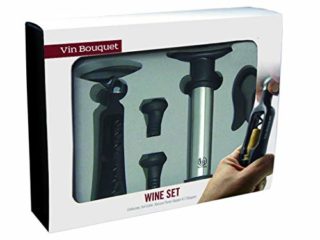 VB VIN BOUQUET sacacorchos de Giro y Bomba FI 003 Set Descorchador, Acero Inoxidable, centimeters