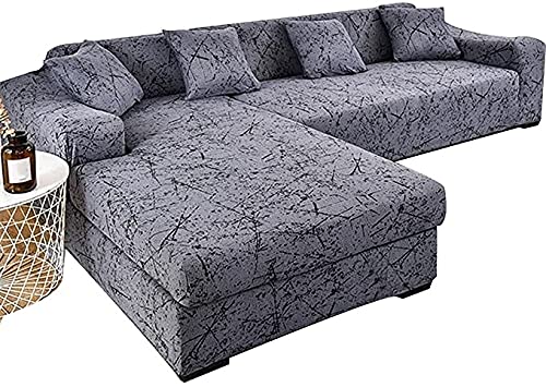 VEAI Funda Sofá Chaise Longue Derecho/Izquierdo Cubre Sofá de Forma L Protector para Sofá Necesita Comprar 2 Piezas (Color : G, Size : 2 plazas (145-185 cm))