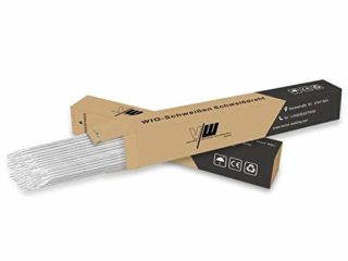 VECTOR Varillas de soldadura ER 5356 de aluminio altamente aleado Ø 2,4 mm/longitud 500 mm/1 kg de suplemento TIG