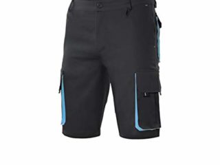 Velilla 259002 1 M - Bata cruzada mujer, de manga corta Azul marino Talla M