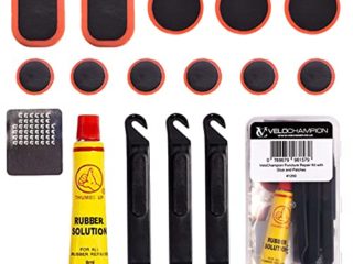 VeloChampion Glue Kit de reparación de pinchazos: Adecuado para Bicicletas de Carretera, montaña o de cercanías