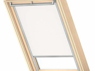 VELUX Original Cortina de Oscurecimiento (DKL), Marco Plateado, M04, 304, 1, Blanco