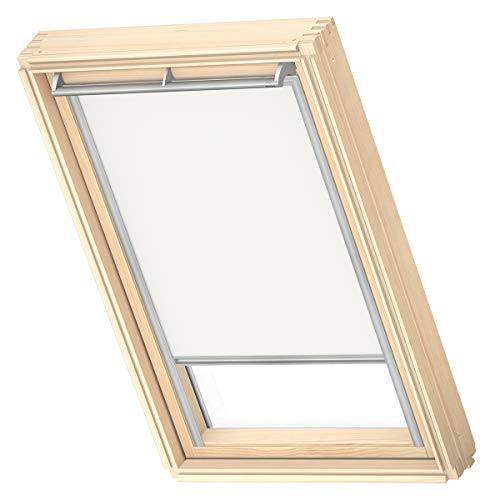 VELUX Original Cortina de Oscurecimiento (DKL), Marco Plateado, M04, 304, 1, Blanco