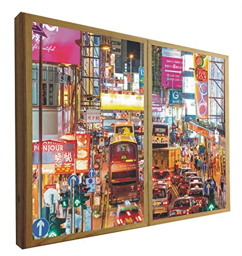 Ventanas Falsas Iluminadas con Leds Mong Kok Hong Kong