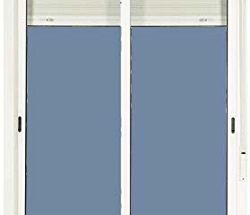 Ventanastock Puerta Balconera Aluminio 1200x2185 Corredera Con Persiana de PVC 2 hojas (marco y cajón persiana en kit)