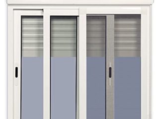 Ventanastock Ventana Aluminio 1000x1155 Corredera Con Persiana de PVC 2 hojas con Mosquitera