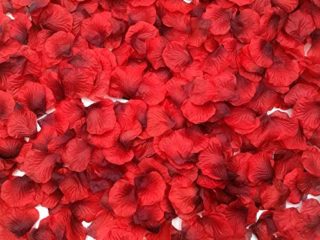 Ventdest 3200 Piezas Pétalos de Rosa Artificial Rojos para el día de San Valentín y Ambiente Romántico, Proponer, Flores de Boda, Confeti, dispersión de Mesa