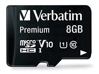 Verbatim 44081 - Tarjeta de memoria micro SDHC de 8 GB con adaptador (Clase 10)