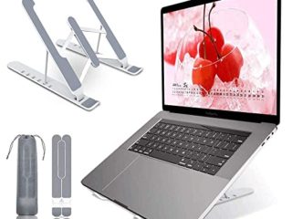 VersionTECH. Soporte Portátil Mesa 6 Ángulos Ajustables, Plástico ABS+silicona+aleación de aluminio, Soporte Ventilado Plegable, Laptop Stand, Ligero Soporte Mesa para Macbook DELL XPS, HP, PC 10-15.6