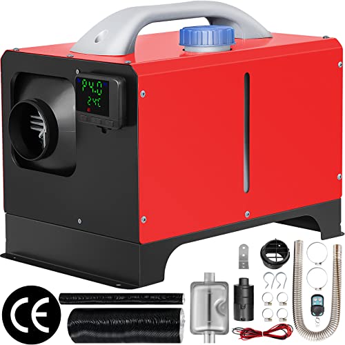 VEVOR Calentador de Aire Diésel, 8 kW Calefacción Estacionaria, 12 V Diésel Portátil, Calentador de Estacionamiento Diésel, Calefacción Estática Furgoneta, Diésel Calentador Coche, con Pantalla LCD
