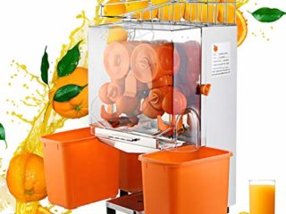 VEVOR Exprimidor de Naranjas,120W, Máquina Automática Comercial, 20 Naranjas/min, Exprimidor Eléctrico de Naranjas Comercial, 45x34x78.5cm, Exprimidor Naranjas Zumo Industrial, 42 kg