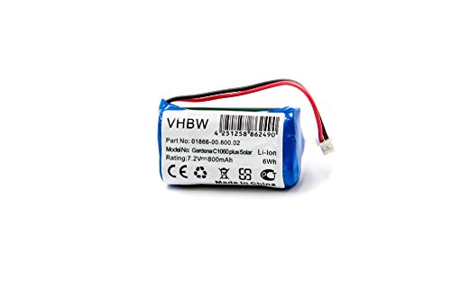 vhbw Batería Li-Ion 800mAh (7.4V) para programador de riego Gardena C1060 plus Solar